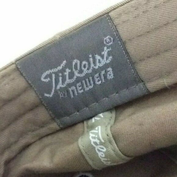 Titleist Adjustable Khaki Golf Hat With Embroidered Logo & Curved Bill - Picture 7 of 7